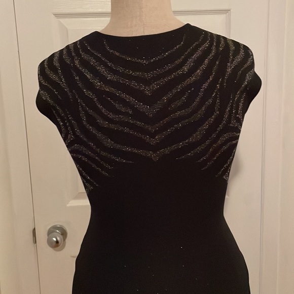 RVN black and silver skater dress - Picture 8 of 11